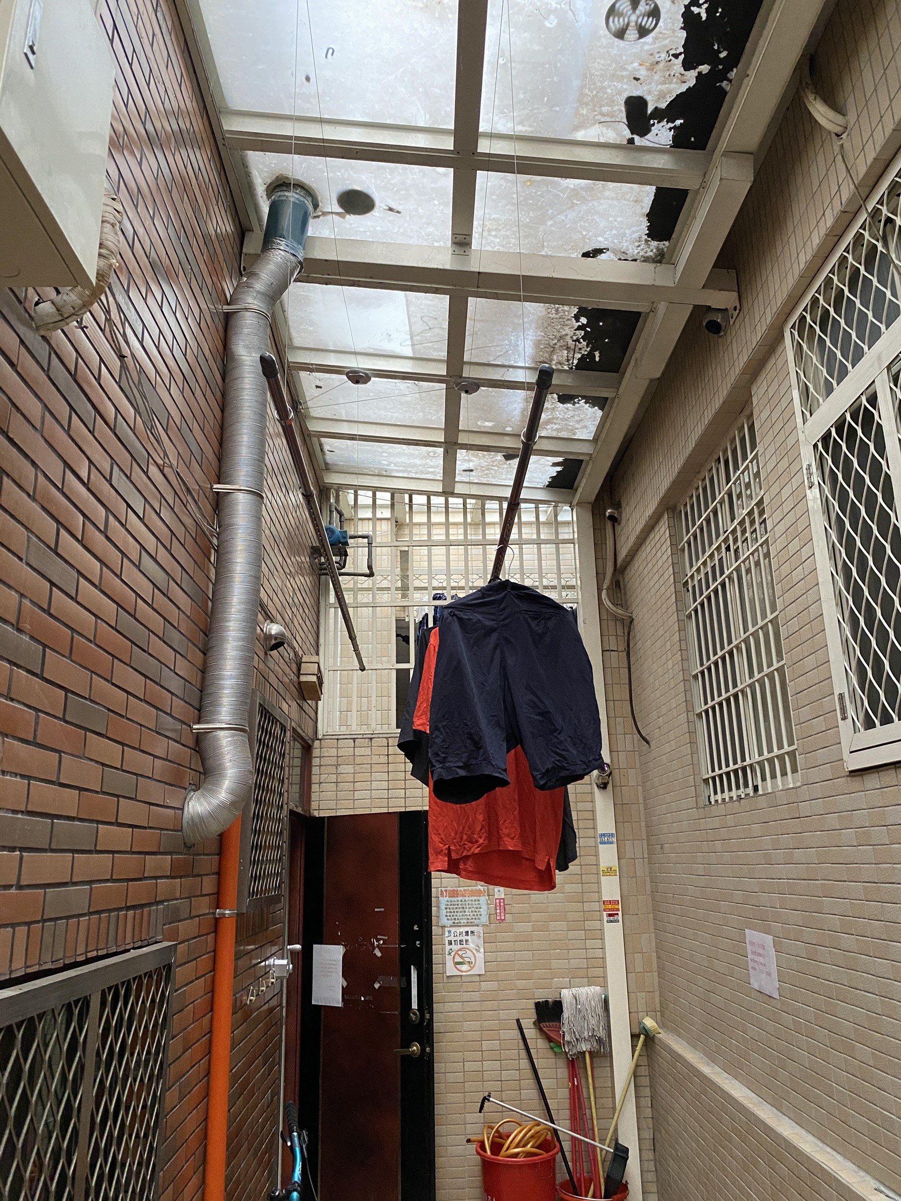 手搖式升降曬衣架（若竹加長款）－適合挑高陽台採光罩－加長2.8米鋼索